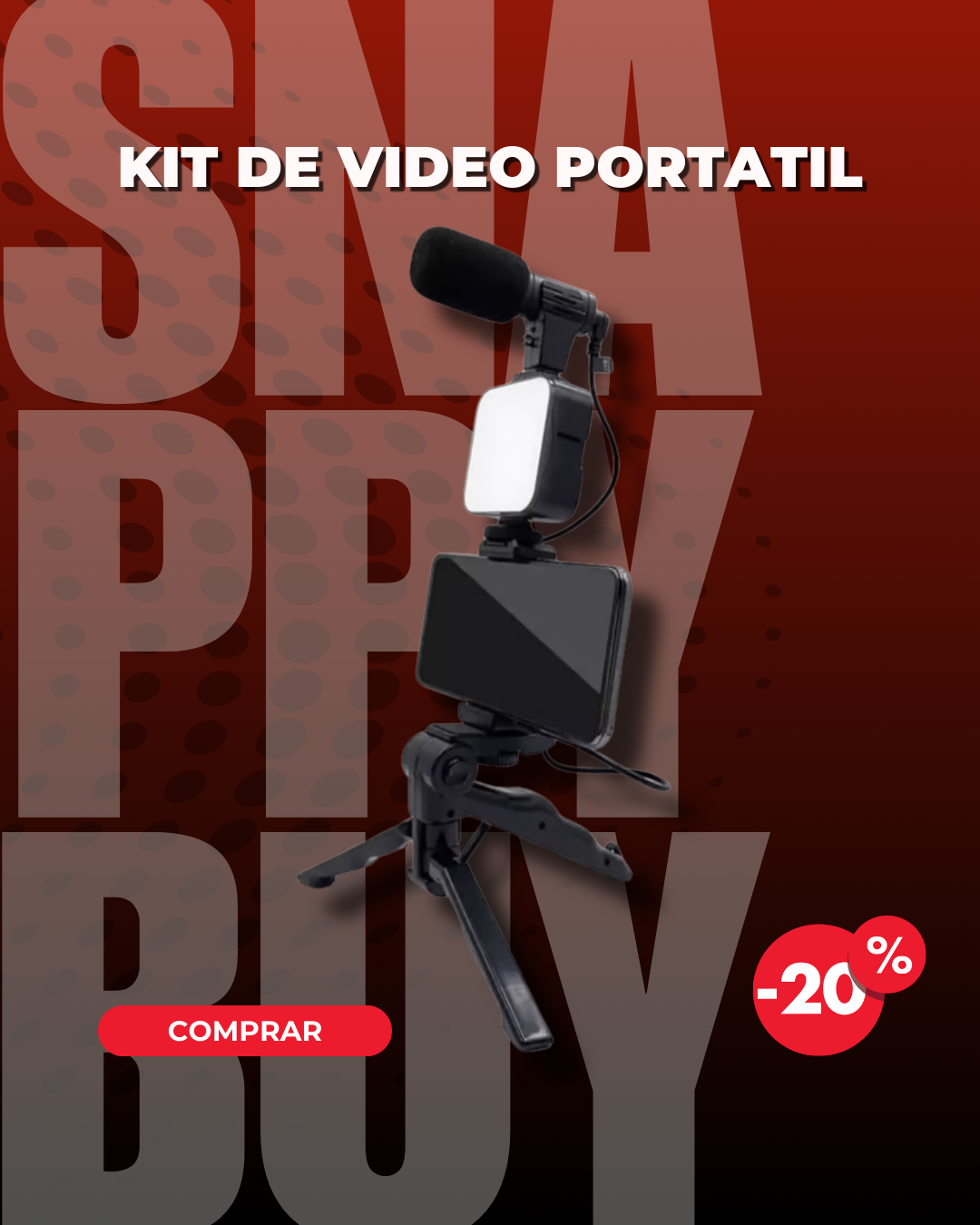 KIT DE VIDEO PORTATIL - ¡Crea contenido como un profesional!
